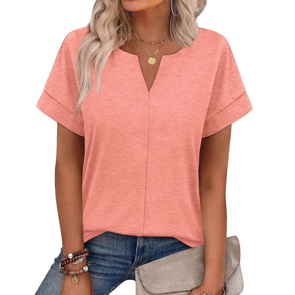 Women's Fashion Casual V-Neck T-Shirt Top