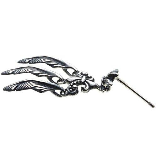 Lily Feather Earrings 925 Silver e0474 [Cenote] [Silver Accessories]
