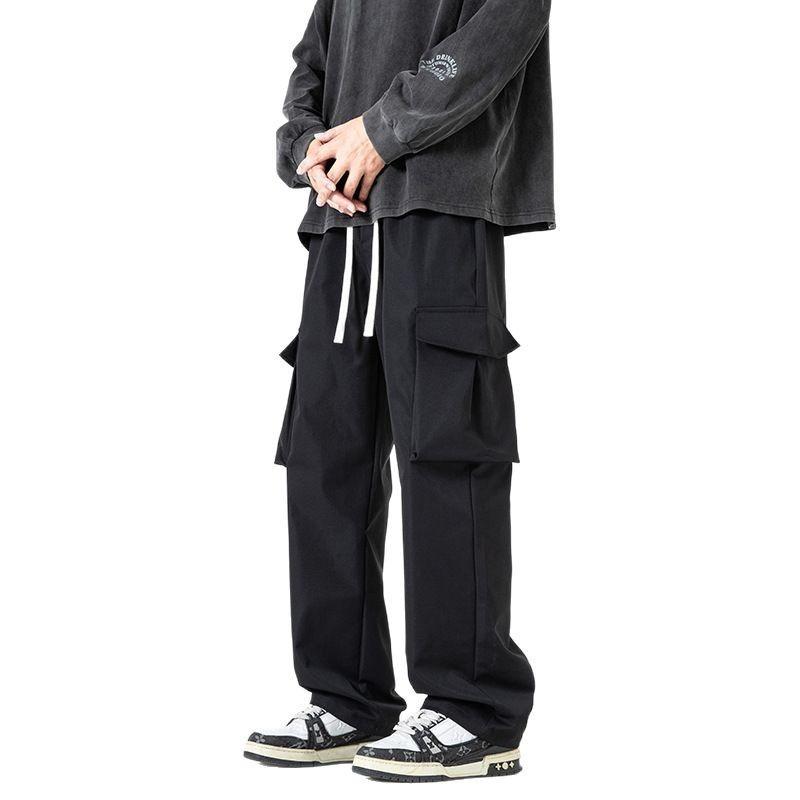 Heren outdoor gewassen camouflage overall heren rechte broek high street veelzijdig nieuw heren casual