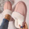Winter Damen Plateau Hausschuhe Warm Plüsch Hausschuhe Damenmode Indoor Outdoor Flauschige Wildleder Pantoletten Weibliche Schnee Baumwollschuhe
