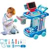 Brinquedos de médico para meninas meninos dentista veterinário brinquedos para crianças brincar de faz de conta fantasia de médico infantil com conjunto de carrinho kit médico