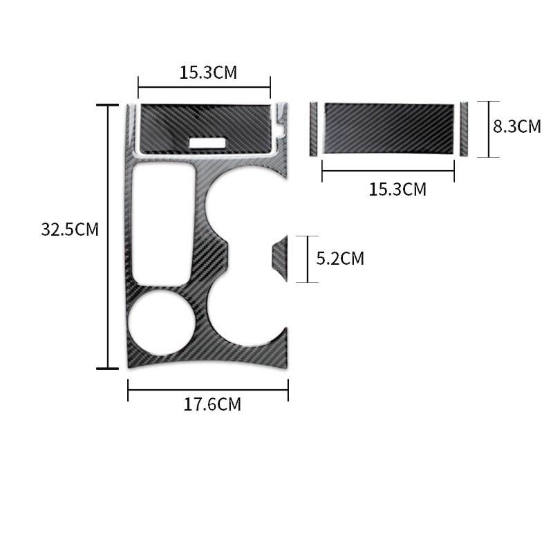 Kohlefaser Auto Gangschalthebel Panel Modifikation Abdeckung Zierleisten Dekorative Aufkleber Für Ford Explorer Auto Innenraum