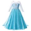Kids Princess Costume Girls Elsa Anna Dress Carnival Cosplay Snow White Aurora Moana Rapunzel Mermaid Belle Party Outfits