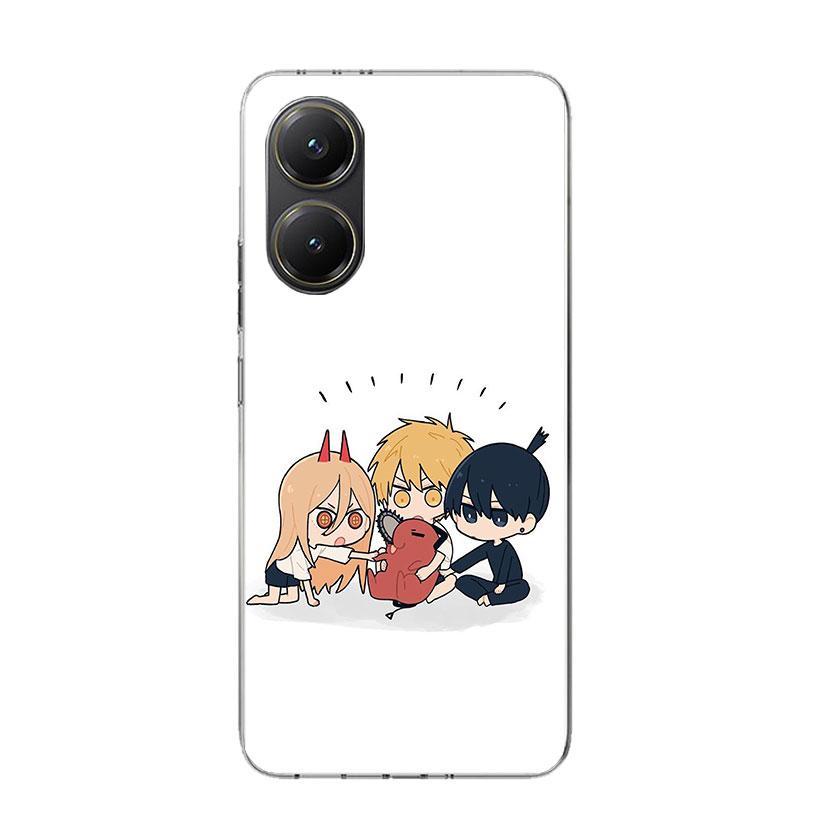 C-Chainsaw Mans Cute Phone Case For Xiaomi Poco X7 X6 X5 Pro F7 Ultra Redmi 15C 15 13 13C 12 12C 10 10A 10C 9 9A 9C 9T Cover Poc