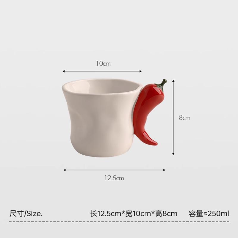 Kreativer Pfeffergriff Keramiktasse Hand hält eine Tasse Kaffee Tassenliebhaber Keramiktasse Dekoration Geschenk Weihnachten Halloween Geschenk