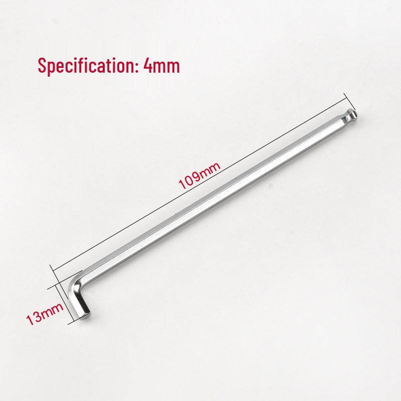 Compact L-Shaped Metric Hex Key Set with Ball Head for Tight Spaces
