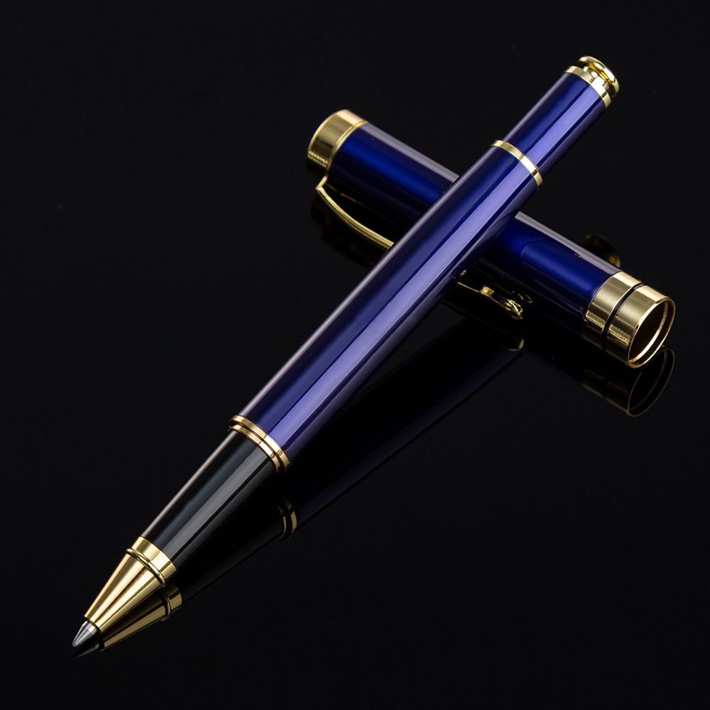 Writing Supplies Business Black Ink Roller Ballpoint Pen Roller Ball Pen Metal Pen Signature Pen
