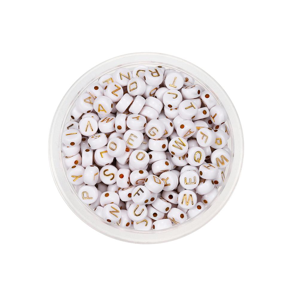 

120 шт. круглые плоские акриловые бусины с буквами, разделительные бусины с буквами, свободные бусины для самостоятельного изготовления ювелирных изделий, поиск принадлежностей, аксессуары для браслетов 120pcs