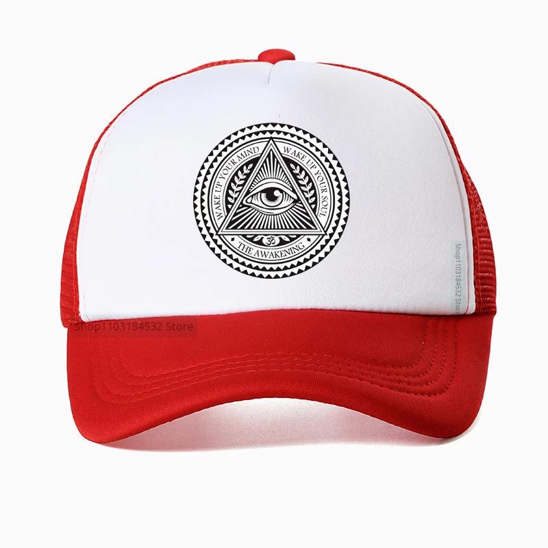 Eye of God Hats Vintage Egypt Pyramid AllSeeing Eye Illuminati Hat Punk Egyptian Triangle Adjustable Baseball Cap