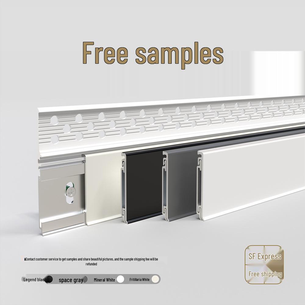 Meitong Ultra-Thin Pre-embedded Aluminum Alloy Skirting Board