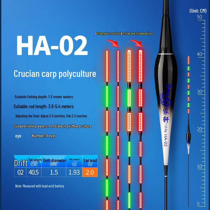 High-Sensitivity Three-Eye Color-Changing Fishing Float - Bright Bite Indicator for Carp.