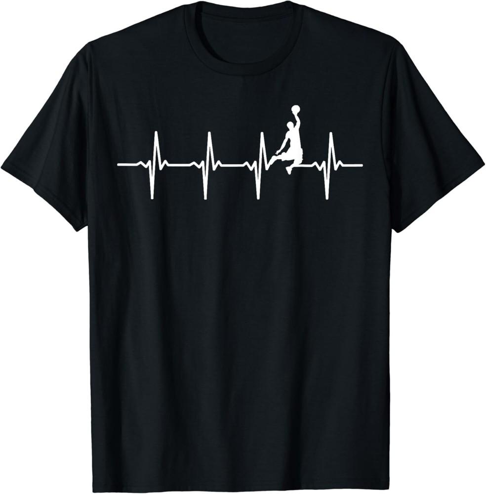 Basketball Heartbeat T-Shirt for Basketball Players Gift Unisex T-Shirt
