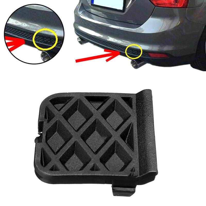1705332 Black Replacement Durable Premium Rear Bumper Tow Hook Eye Cover Cap for Ford Focus Fwd III 2011-2016 MK3 MK4
