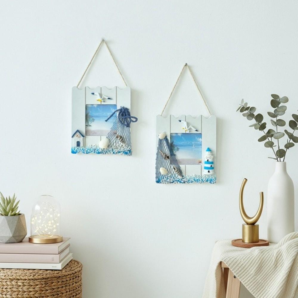 Ramka na zdjęcie o tematyce marynistycznej Materiał drewniany Wisiorek do dekoracji ściany Dekoracja sypialni