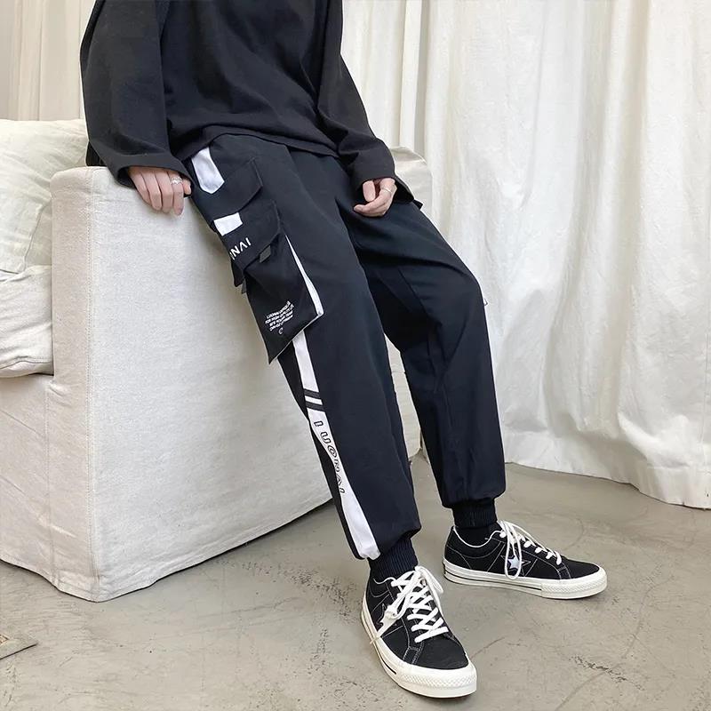 Tuta da uomo hong kong fashion brand pantaloni larghi per studenti acquista  in modo economico — spedizione gratuita, recensioni reali con foto — Joom