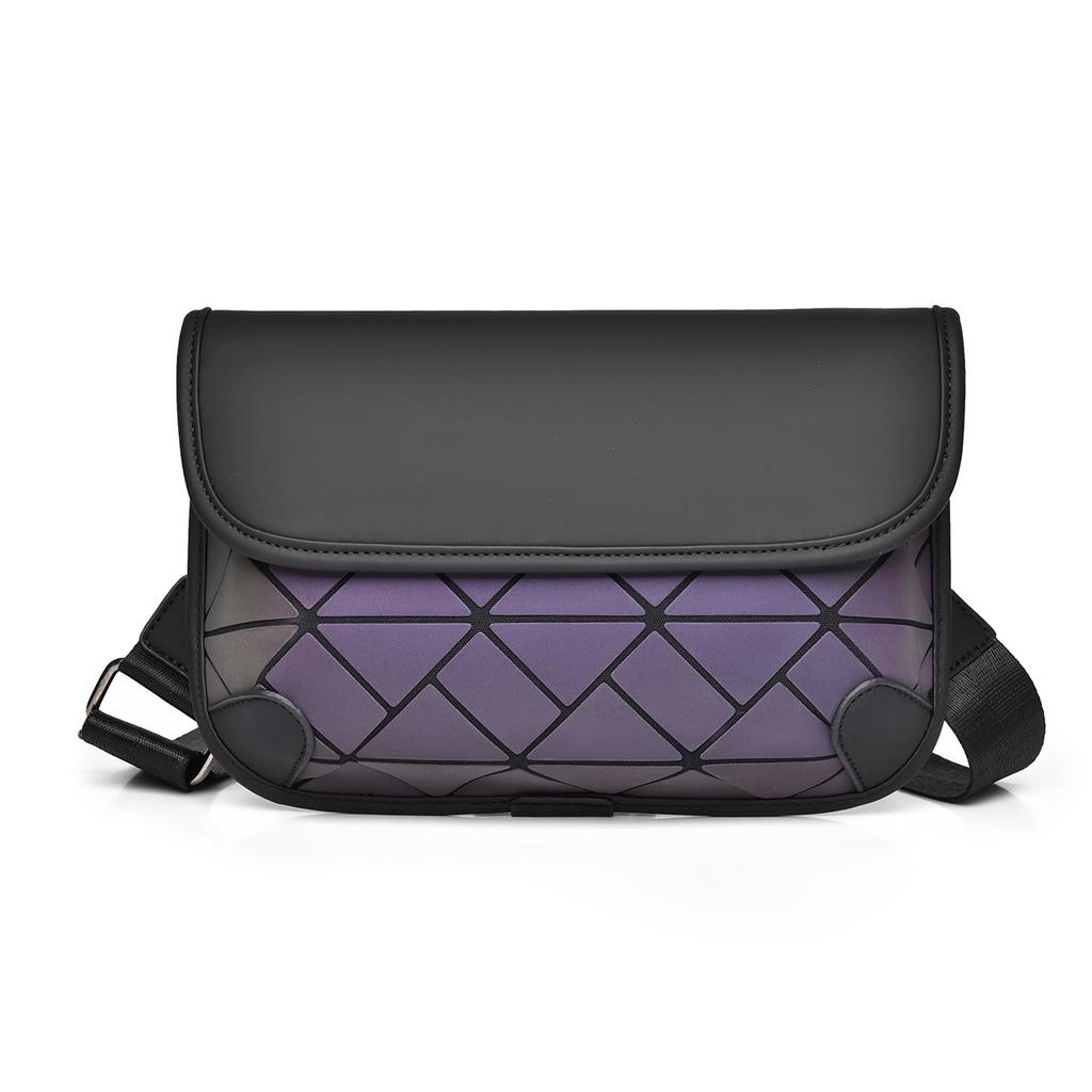 Street Fashion Crossbody Bag for Men, High-end Diamond-shaped Single-shoulder Bag, Large Capacity, Personalized and Fashionable Chest Bag