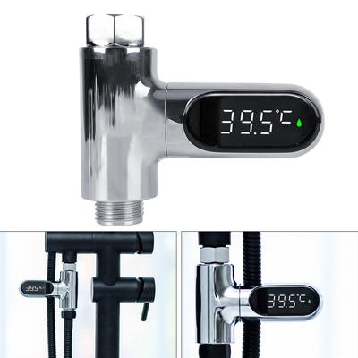 LED Display Bathing Temperature Meter Hot Tub  Water Temperature Monitor 360° Rotating Shower Faucets Water Thermometer Electricity Home
