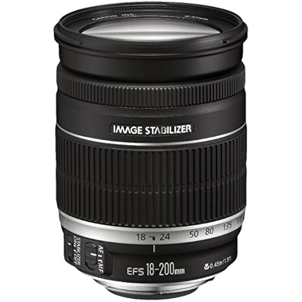 Canon Telephoto Zoom Lens EF-S18-200mm F3.5-5.6 IS APS-C Compatible
