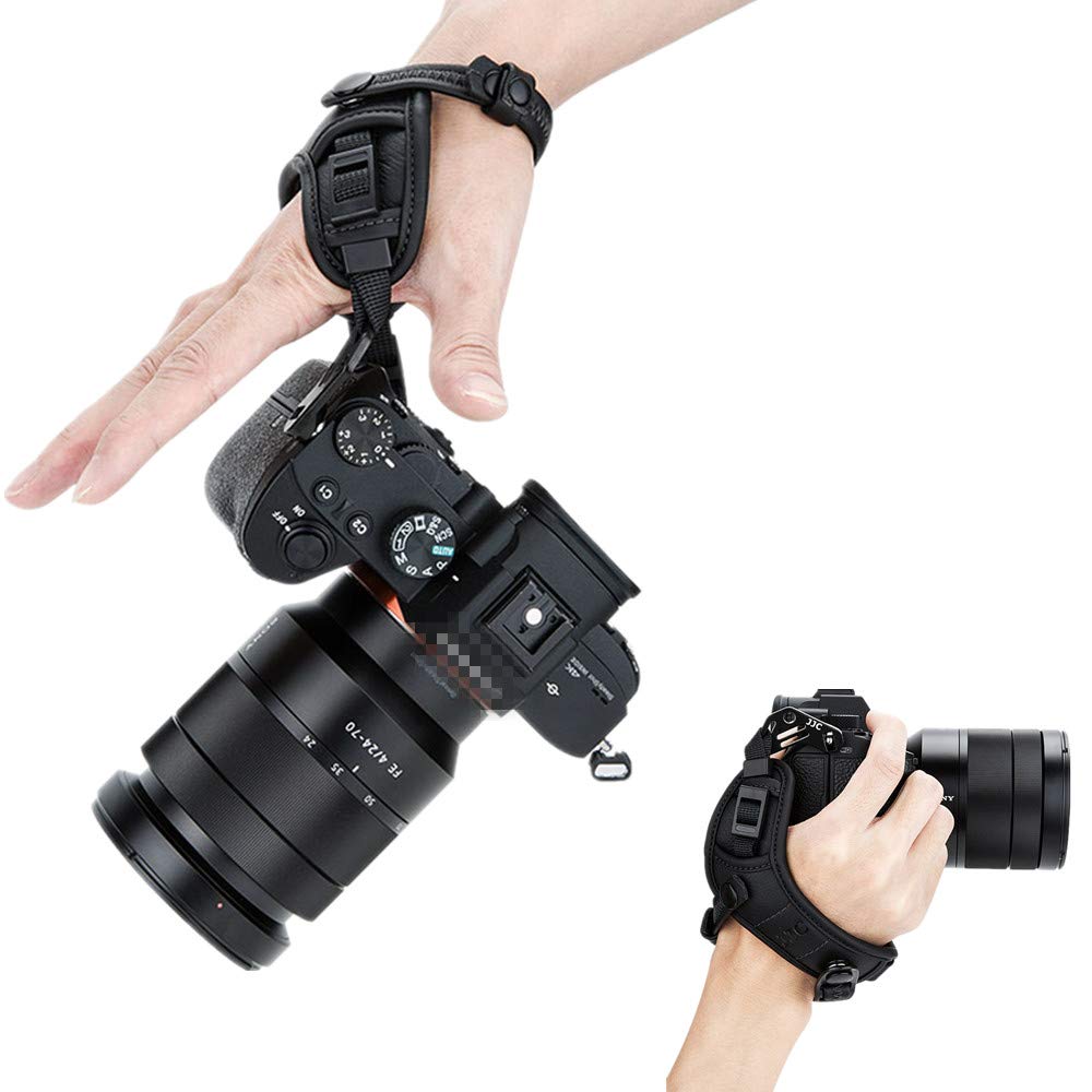 JJC Hand Strap for Nikon Z50 Z Z COOLPIX GX7M2 Black Strap/Wrist II, f, fc, Z6III, Z6II, Z7II, Z5, Z50, Z8, Z7, Z6, D5600, D5500, D5300, D5200, D5100,
