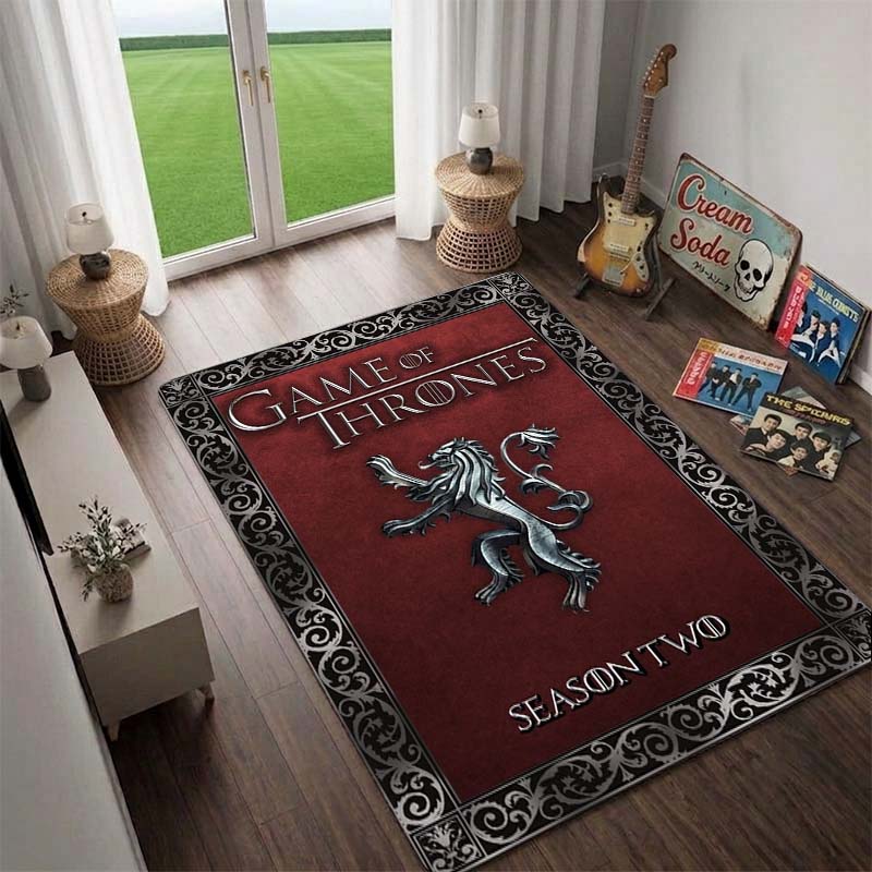House Targaryen,the Dragon Queen,*Game of Thrones* Rug,Living Room Rug,Floor Mat for Computer Chair, Doormat, Bedside Carpet