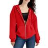 Women's Zipper Hoodie Long Sleeve Sports Jacket Pocket Clothing Fashion Apparel