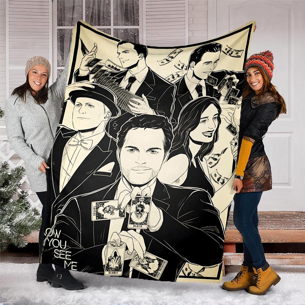 1pc Magic Tricks Outdoor Flannel Throw Blanket Soft, Cozy, Warm All Season, Machine Washable,