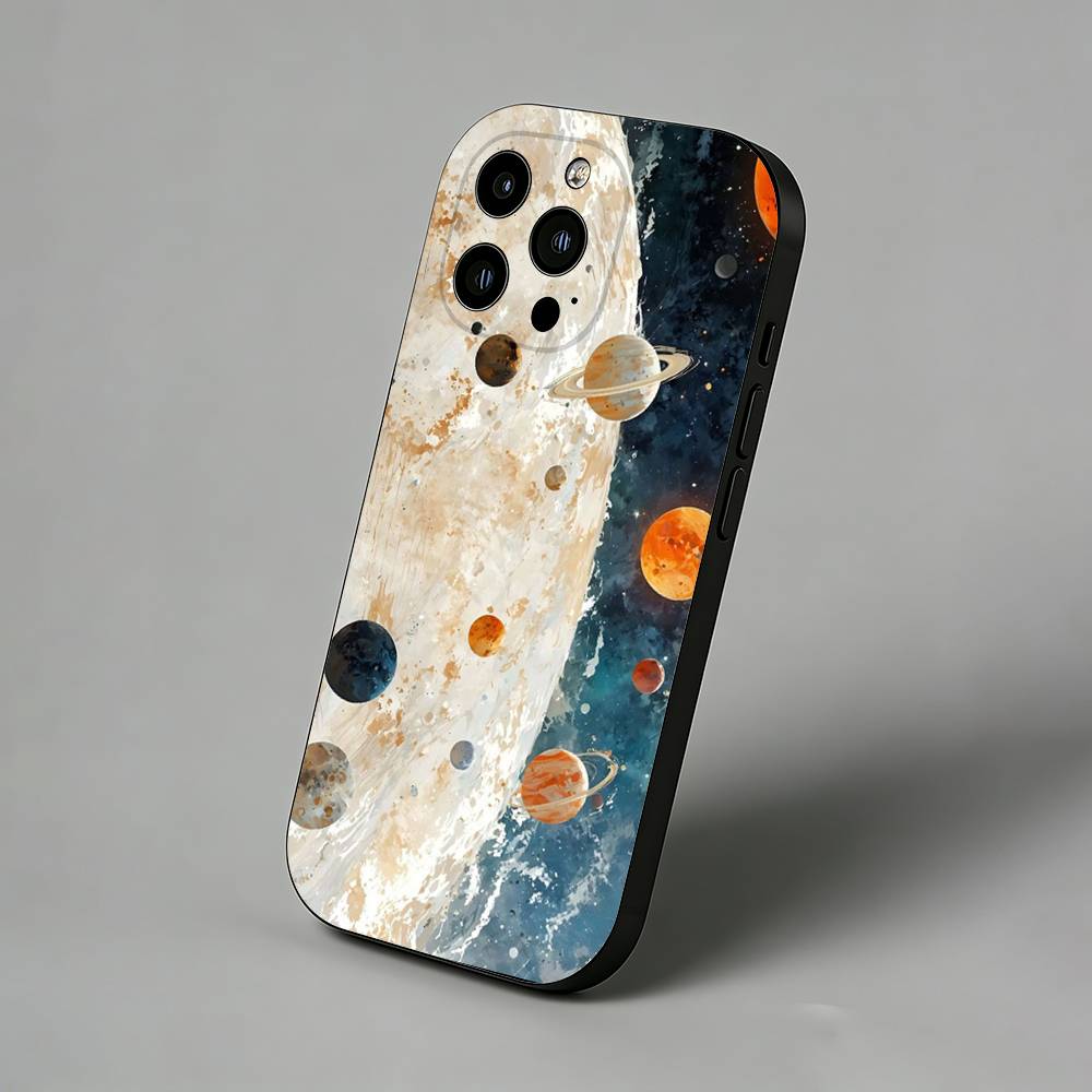 Space Galaxy Series iPhone Case For 17 Air 16 Pro Max 16e 15 Plus 14 13 12 11 Back Protector Cover
