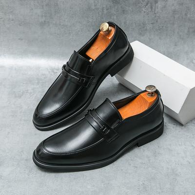 2024 Klassieke Leren Schoenen voor Heren Instappers Puntige Neus Oxfords Formeel Bruiloftsfeest Kantoor Zakelijk Casual Kleding Schoenen voor Mannen