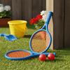 Random Color Balls Tennis Racquet Ball Set Funny Small Rackets Mini Tennis Racquet Set  Home Garden