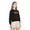 Skechers New Year Series Letter Knit Crewneck Sweatshirt Women Sweatshirt Carbon-Black L124W027-0018