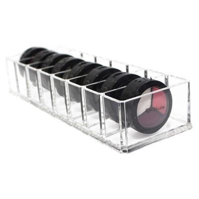 Organizzatore Cosmetico a 8 Scomparti Scatola Porta Cipria Custodia per Trucco Domestica per Donne Contenitore Cosmetico