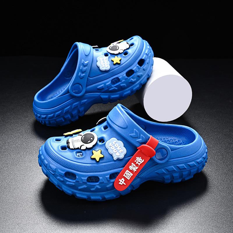 Decorations Cartoon Astronaut Childrens Slippers Summer Antislip Beach Sandals