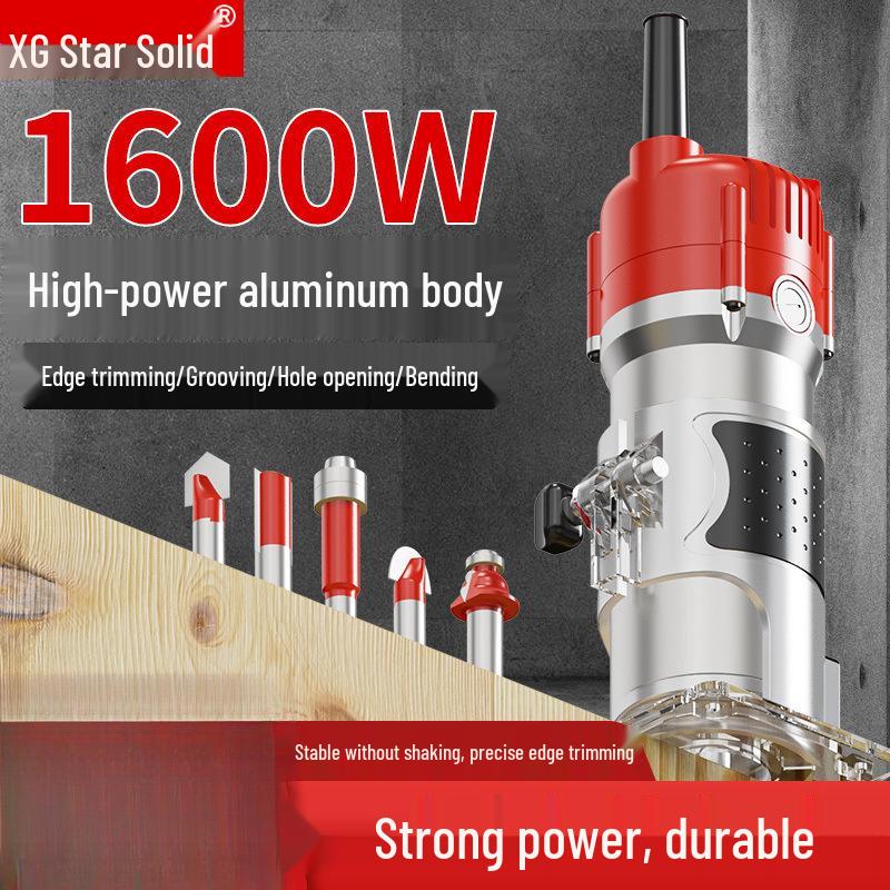 Multifunctional Electric Router: Woodworking Edge Trimmer, Hole Opener, Bakelite Milling & Aluminum-Plastic Panel Grooving Machine