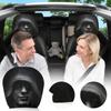 Car Seat Headrest Cover Halloween Style Car Interior Headrest Cover with Mysterious Figure Pattern for Automotive Vehicle SUV