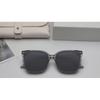 Korean-style fashionable high-definition polarized square-frame sunglasses for women, with a high-end feel, slimming effect for large faces, and UV