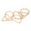 10pcs Stainless Steel Earrings Charms Connectors for DIY Jewelry Making Accessories Ear Hooks Findings Crafts Wires Accessories