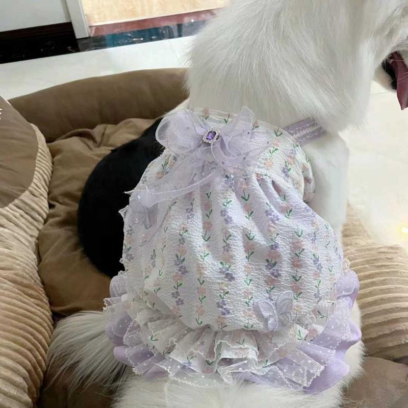 

Одежда для собак средних и крупных пород юбки весна и осень удобные против выпадения шерсти осеннее платье юбка для собаки в стиле принцессы 8XL chest 80-90 about 45-37.5 kg