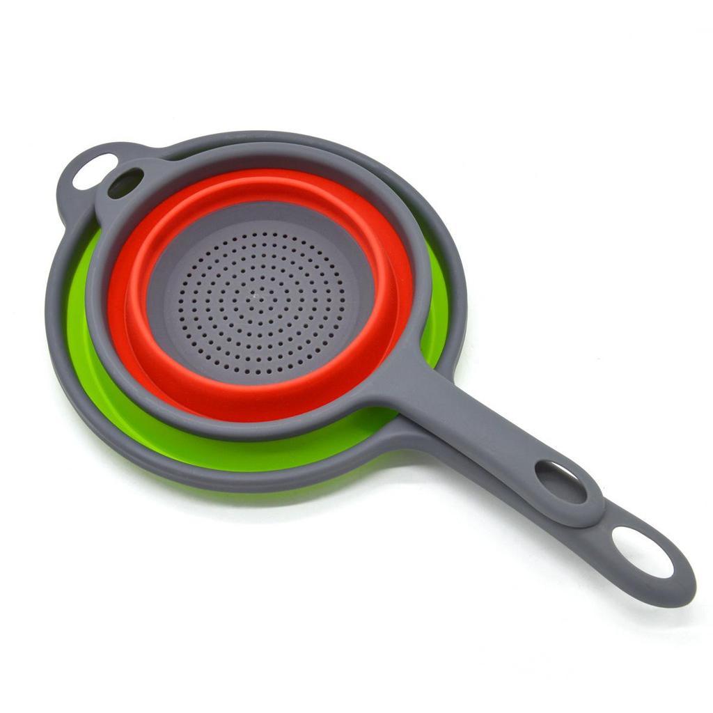 Collapsible Colander & Wash Basket with Handle for Fruits and Vegetables