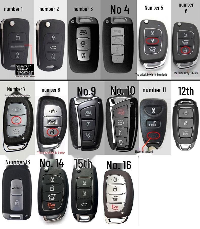 Key Cover for Hyundai ix35, Elantra, ix25, Reina, Mistra, Lafesta, Sonata, and Tucson