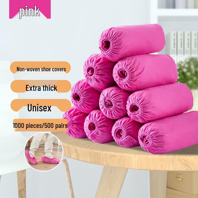Thick Waterproof Non-slip Disposable Shoe Covers - Breathable, Dustproof, Wear-resistant for Indoor Use and Rainy Days