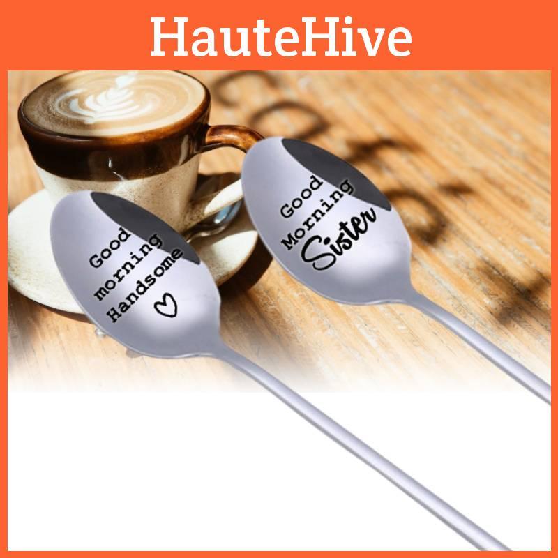 Sister Morning Good Spoons Christmas Gifts Lovers Coffee Scoop Kitchen Xmas