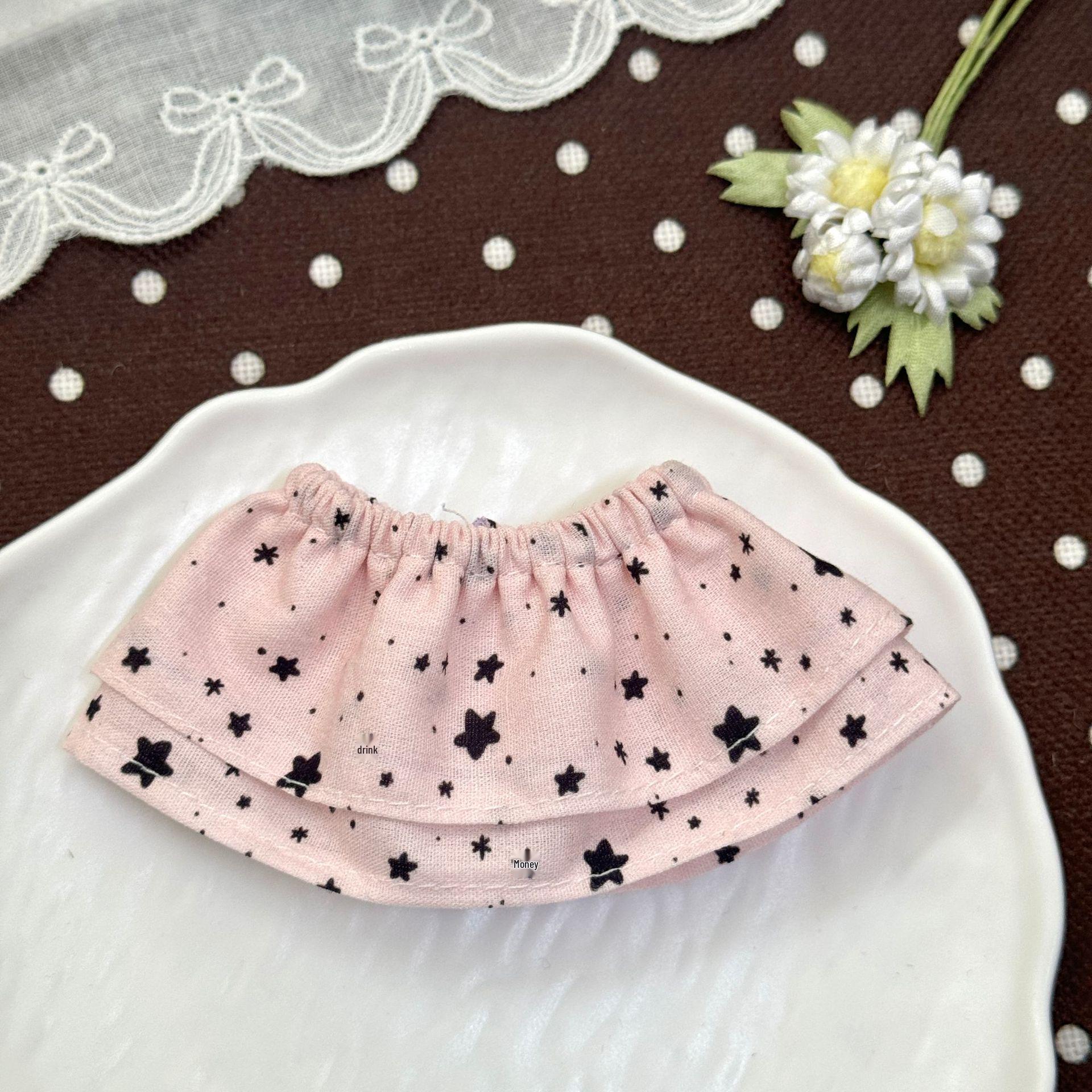 ZSiga Double-Layer Star Skirt for 6-Point BJD Dolls, Long Legs KT Short Skirt, 10cm Doll Clothes.