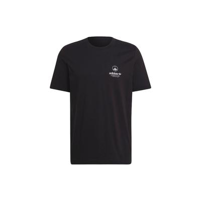 Originals Solid Color Letter Logo Print Round Neck Short Sleeve T-Shirt Men Tops Black HF4908