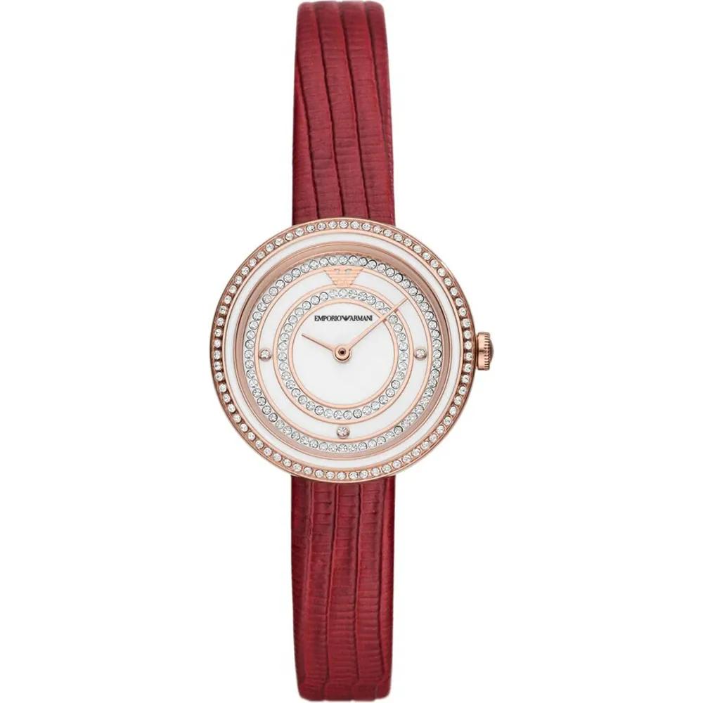 Emporio Armani Historical Collection White Red Leather Ladies Quartz Analog AR11532 Watch белый