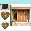 Vibrant Resin Garden Heart Pendant Colorful Honeycomb Hanging Ornament For Decor