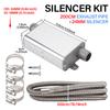 24mm Parking Heater Exhaust Muffler Kit with Stainless Steel Exhaust Pipe Universal for RV Truck Marine Keeps The Air Fresh
