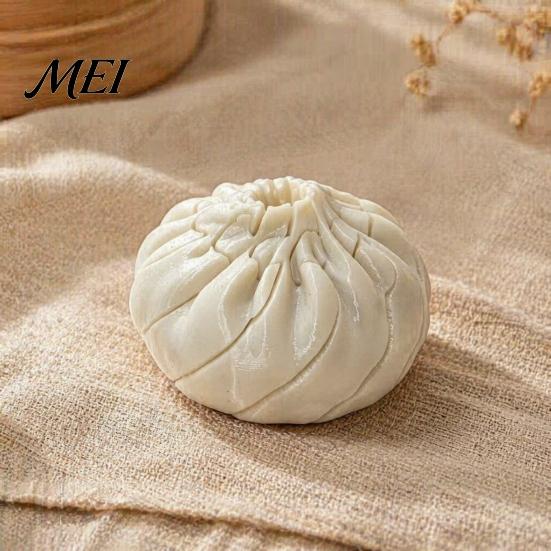 Sensory Play Items Steamed Bun Decompression Toy, Fidget Toy for Stress Relief, Cute Desktop Reliever Food Shape Squeeze Realistic Novelty Desk