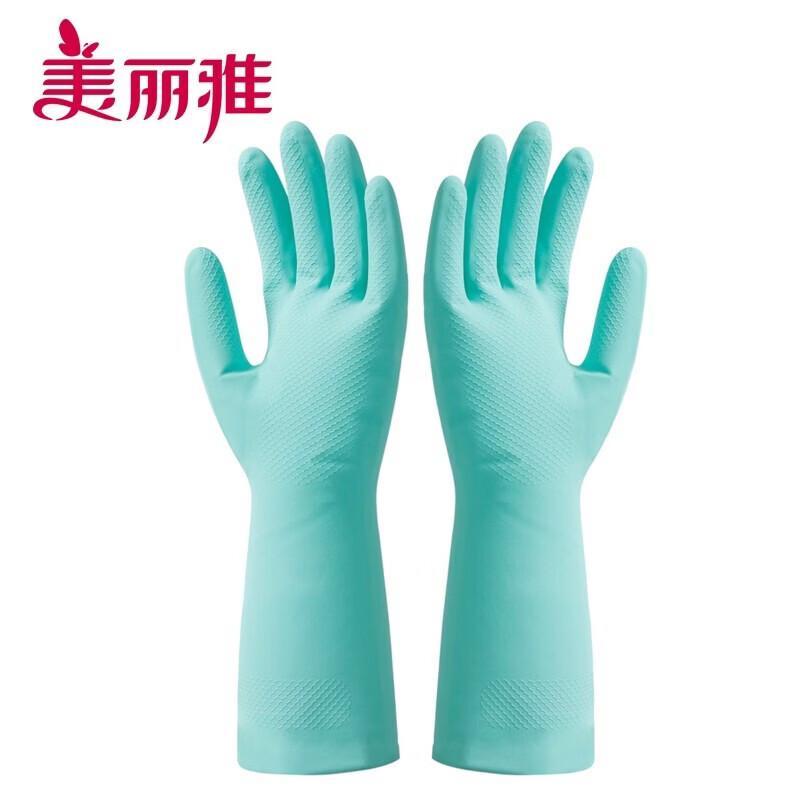 MARYYA Disposable Household Latex Gloves (Large, 10 Pairs)