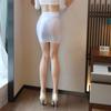 Ladies Shiny See Through Sexy High Elastic Transparent Package Wrap Short Skirts Black White Night Dress Mini Skirt for Women
