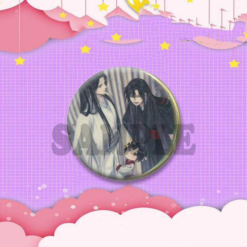 BL Anime Peripheral Coin Brooch Mo Dao Zu Shi Lan Wangji Wei Wuxian Enamel Pins Backpack Clothing Jewelry Badge Accessories Gift